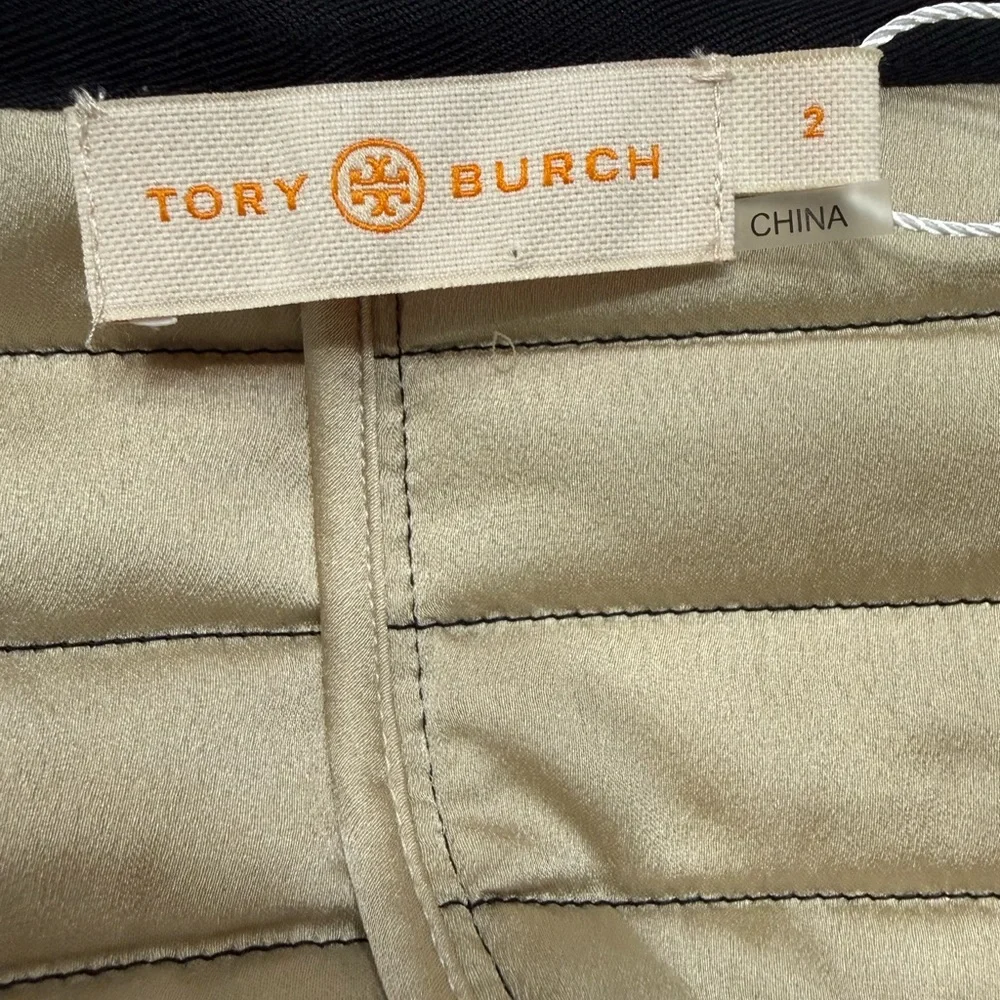 Tory Burch Quilted Jacket & Skirt Set NWT size 2 Light Pale Stone